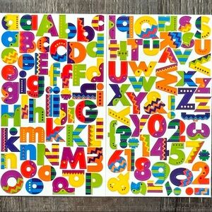 💞 New Multicolored Alphabet Letter Scrapbook Stickers